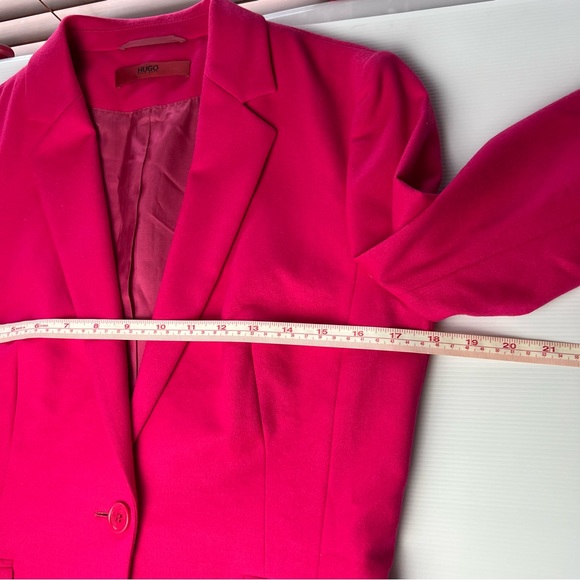 Hugo Boss Blazer Jacket Pink Afiraly Short Office Business Size AU & UK 8 US 4 - Picture 8 of 10